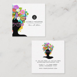 Tarjeta De Visita Cuadrada Mujer de África Negra