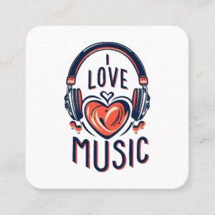 Tarjeta De Visita Cuadrada música