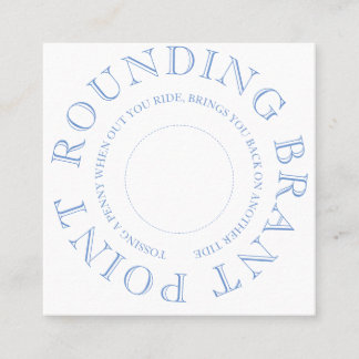 Tarjeta De Visita Cuadrada Nantucket Penny Toss