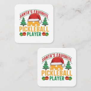 Tarjeta De Visita Cuadrada Navidades de baloncesto