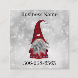 Tarjeta De Visita Cuadrada Navidades Santa