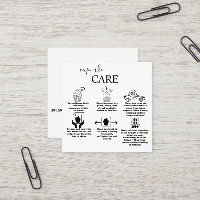 Tarjeta De Visita Cuadrada Negocio blanco y negro moderno (Anverso/Reverso In Situ)