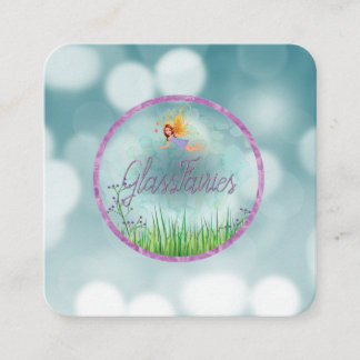 Tarjeta De Visita Cuadrada Negocios GlassFairies