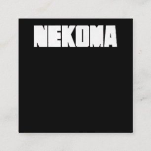 Tarjeta De Visita Cuadrada Neko Volleyball Practice Anime Manga Cosplay