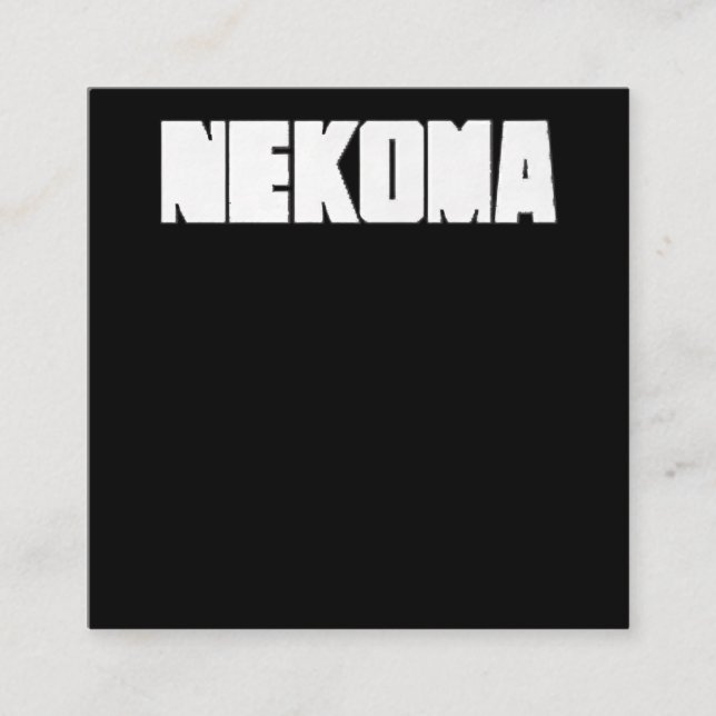 Tarjeta De Visita Cuadrada Neko Volleyball Practice Anime Manga Cosplay (Anverso)
