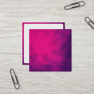 Tarjeta De Visita Cuadrada Neon Pink Smoke Square Business Card - Personaliza