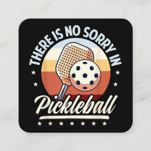 Tarjeta De Visita Cuadrada No Hay Perdón En El Pickleball