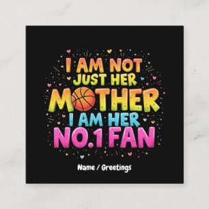 Tarjeta De Visita Cuadrada No Soy Solo Su Madre, Soy Su Fan Número 1 