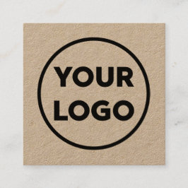 Tarjeta De Visita Cuadrada Nombre largo del logotipo comercial del personaliz