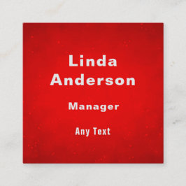 Tarjeta De Visita Cuadrada Nombre personalizado profesional de código QR