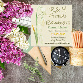 Tarjeta De Visita Cuadrada Noruega Sage Drooping Lilis