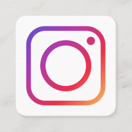 Tarjeta De Visita Cuadrada Nota de compra de Instagram gracias promocional