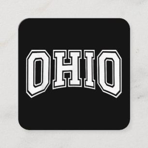 Tarjeta De Visita Cuadrada Ohio OH USA