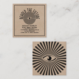 Tarjeta De Visita Cuadrada Ojo de providencia, psiquico - medio - clarivident