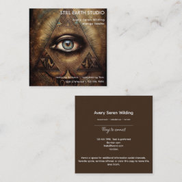 Tarjeta De Visita Cuadrada Oracle Interno | Diseño del Tercer Ojo