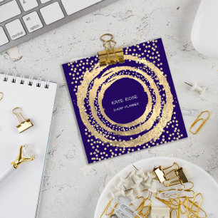 Tarjeta De Visita Cuadrada Organizador de eventos Music Media Fashion Blogger