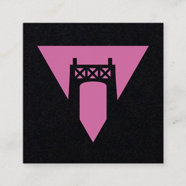 Tarjeta De Visita Cuadrada Orgullo de los estrechos (Anverso)