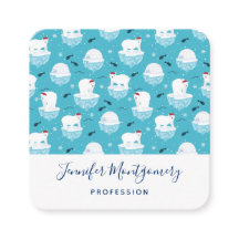 Osos polares cortos en el patrón de Navidades Sant