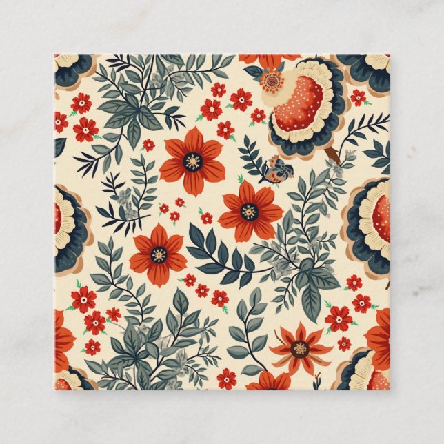 Tarjeta De Visita Cuadrada otoño (Anverso)