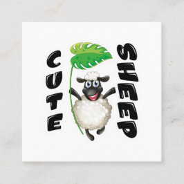 TARJETA DE VISITA CUADRADA OVEJAS CUIDADAS