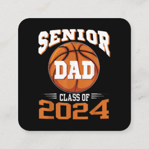 Tarjeta De Visita Cuadrada Padre de Senior Clase de 2024