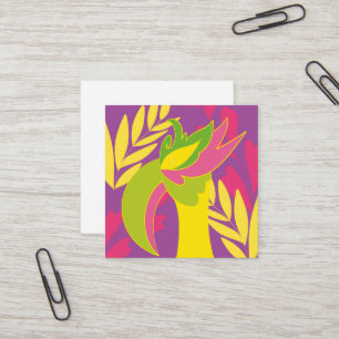 Tarjeta De Visita Cuadrada pájaro
