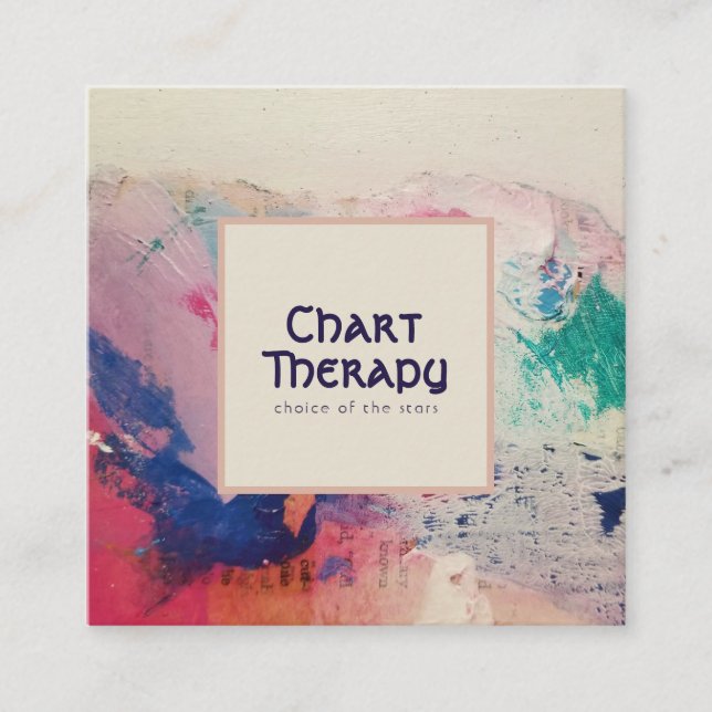 Tarjeta De Visita Cuadrada Paleta pintora