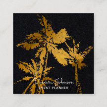 Palmeras tropicales oscuras modernas del oro