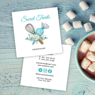 Tarjeta De Visita Cuadrada Panadería dulce