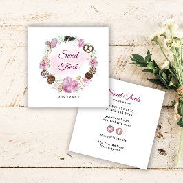 Tarjeta De Visita Cuadrada Panadería dulce