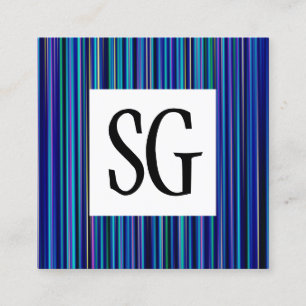 Tarjeta De Visita Cuadrada Panel cuadrado - Iniciales -120716(012)