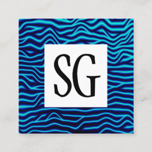 Tarjeta De Visita Cuadrada Panel cuadrado - Iniciales - 120716(06)