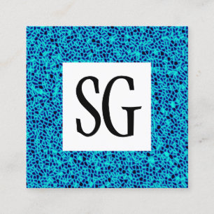 Tarjeta De Visita Cuadrada Panel cuadrado - Iniciales - 161116(04)