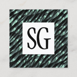 Tarjeta De Visita Cuadrada Panel cuadrado - Iniciales - 190716(04)