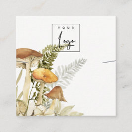 Tarjeta De Visita Cuadrada Pantalla de collar de la banda con el logotipo de