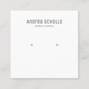 Tarjeta De Visita Cuadrada Pantalla De Conducción De Joyería Moderna
