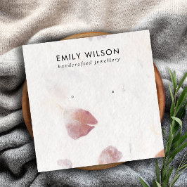 TARJETA DE VISITA CUADRADA PANTALLA DE GANANCIAS DE PETAL DE PINTURA HECHA A