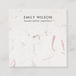 Tarjeta De Visita Cuadrada PANTALLA DE GANANCIAS DE PETAL DE Rubor