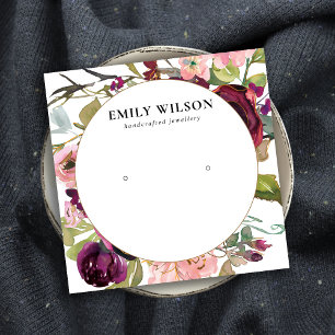 TARJETA DE VISITA CUADRADA PANTALLA DE GANANCIAS DE ROSA DE ORO RUBOR