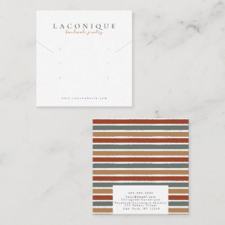 Tarjeta De Visita Cuadrada Pantalla de joyas | Joyería | Moderno