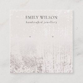 Tarjeta De Visita Cuadrada Pantalla de reposo de oro Rosa plateado abstracto