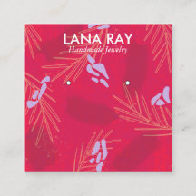 Pantalla moderna de anclaje botánico tropical