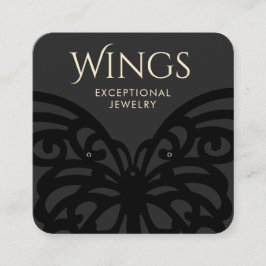 Tarjeta De Visita Cuadrada Pantalla moderna de anclaje de hueso de mariposa n