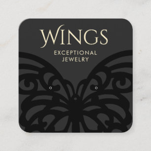 Tarjeta De Visita Cuadrada Pantalla moderna de anclaje de hueso de mariposa n