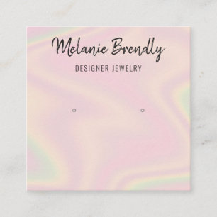 Tarjeta De Visita Cuadrada Pantalla moderna de moda de Moda de nombre Jewelry