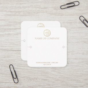 Tarjeta De Visita Cuadrada Pantalla moderna de pulsera con código QR y logoti