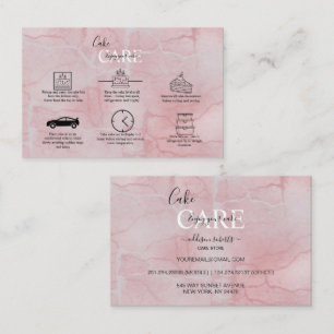 Tarjeta de visita cuadrada para pasto estético ros