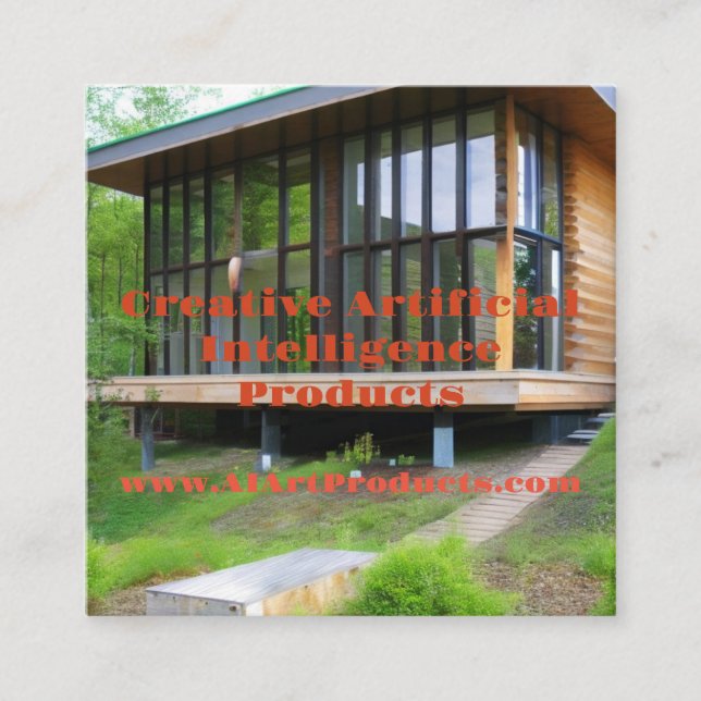 Tarjeta de visita cuadrada para productos de arte  (Anverso)