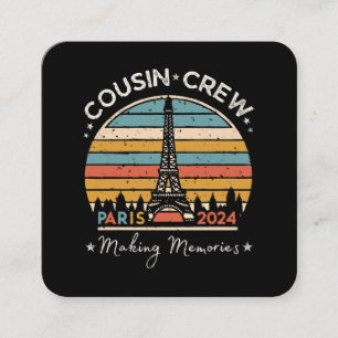 Tarjeta De Visita Cuadrada París Francia Creando Recuerdos 2024
