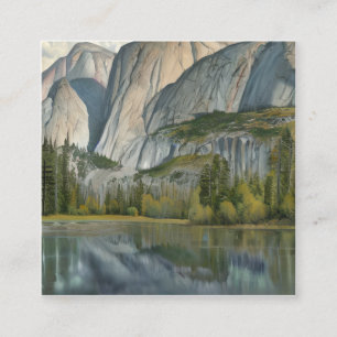 Tarjeta De Visita Cuadrada Parque Nacional Yosemite, reconocido parque nacion